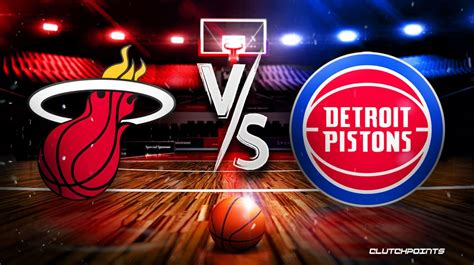 NBA Odds: Heat vs. Pistons prediction, pick, how to watch.